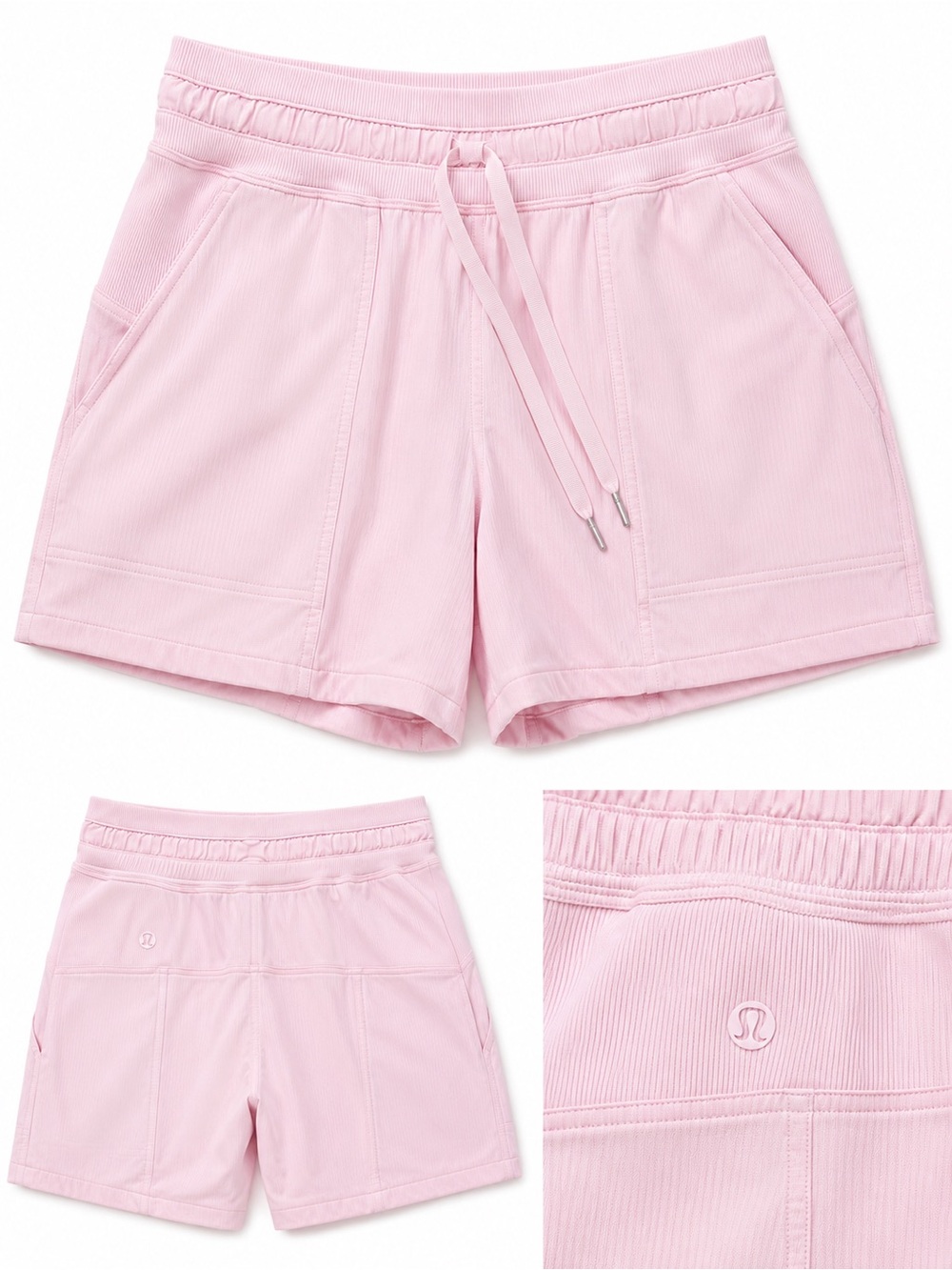 lululemon athletica Women's Pink Drawstring Athletic Shorts- Dance Pant Shorts